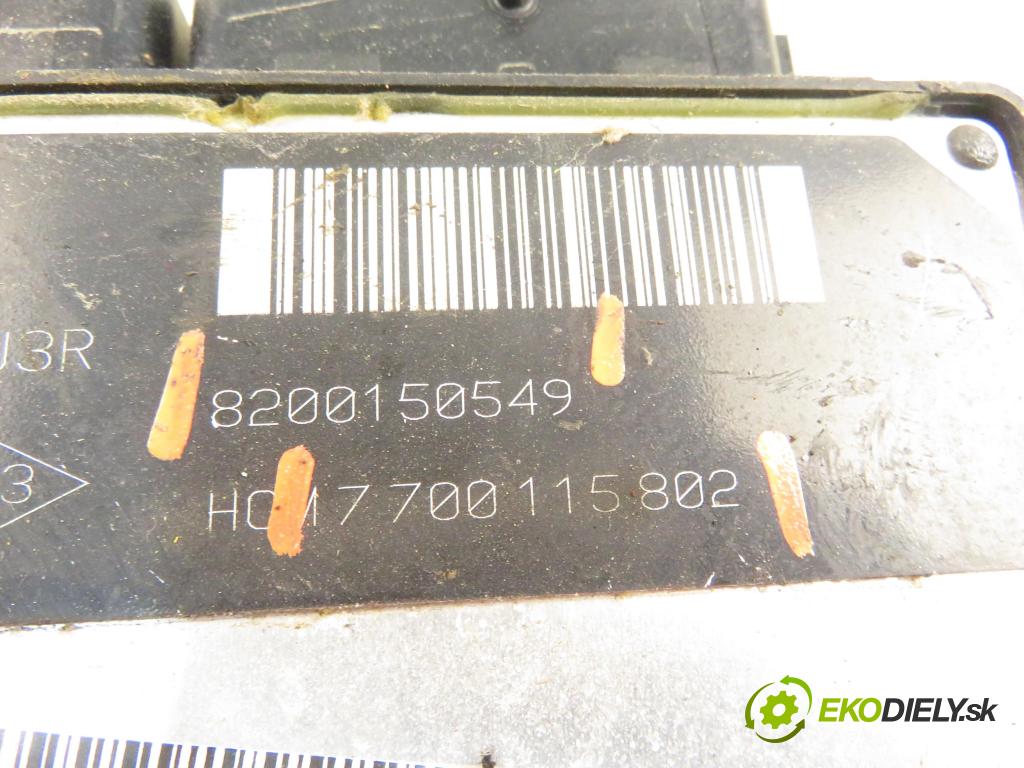 RENAULT KANGOO (KC0/1_) FURGON 2001 47,00 1.9 D 1870,00 Riadiaca jednotka Motor 8200150549 ; 7700115802