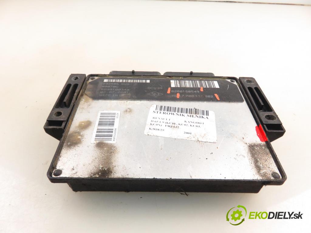RENAULT KANGOO (KC0/1_) FURGON 2001 47,00 1.9 D 1870,00 Riadiaca jednotka Motor 8200150549 ; 7700115802