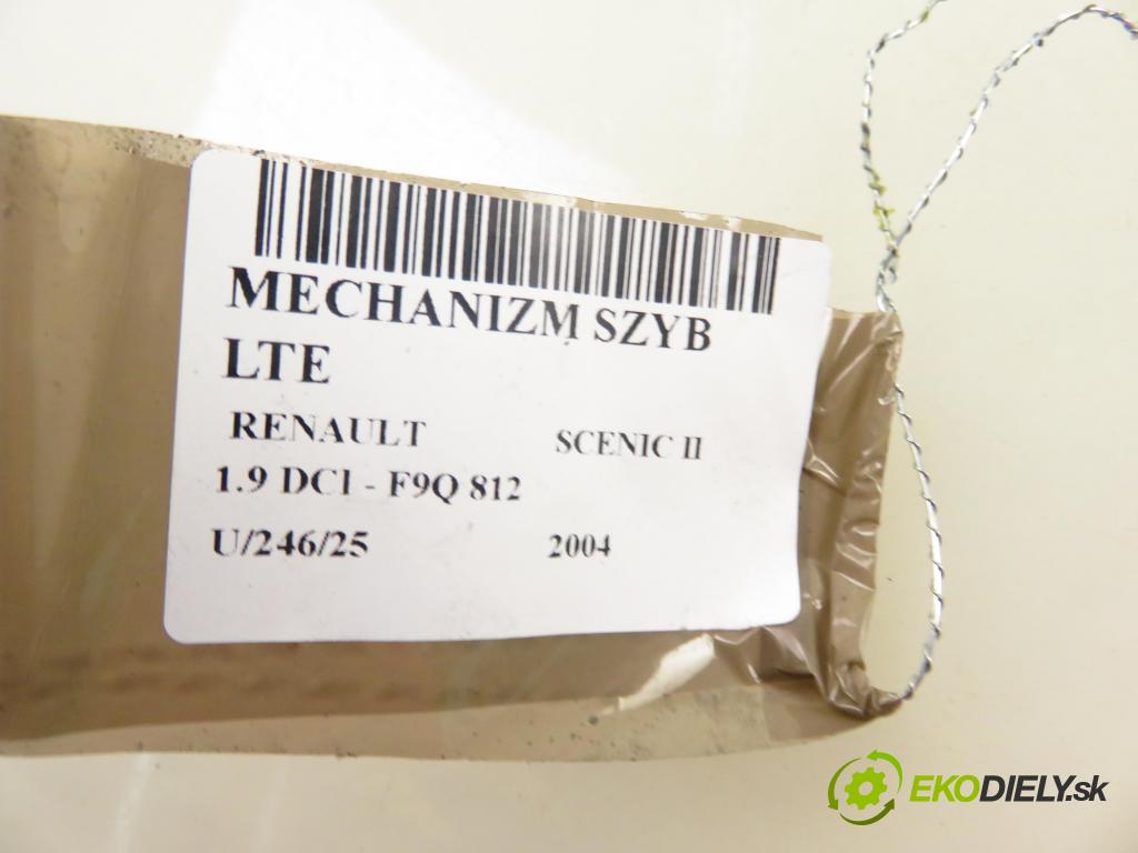 RENAULT SCENIC II (JM0/1_) HB 2004 88,00 1.9 DCI - F9Q 812 1870,00 mechanismus oken LTE 400751H