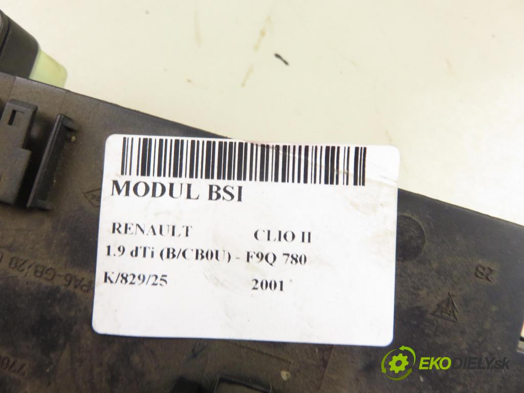 RENAULT CLIO II (BB_, CB_) HB 2001 59,00 1.9 dTi (B/CB0U) - F9Q 780 1870,00 MODUL BSI P8200031555