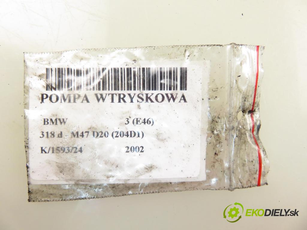 BMW 3 (E46) SEDAN 2002 0,00 318 d - M47 D20 (204D1) 1951,00 pumpa vstřikovací 0470504005 ; 2246826 (Vstřikovací čerpadla)