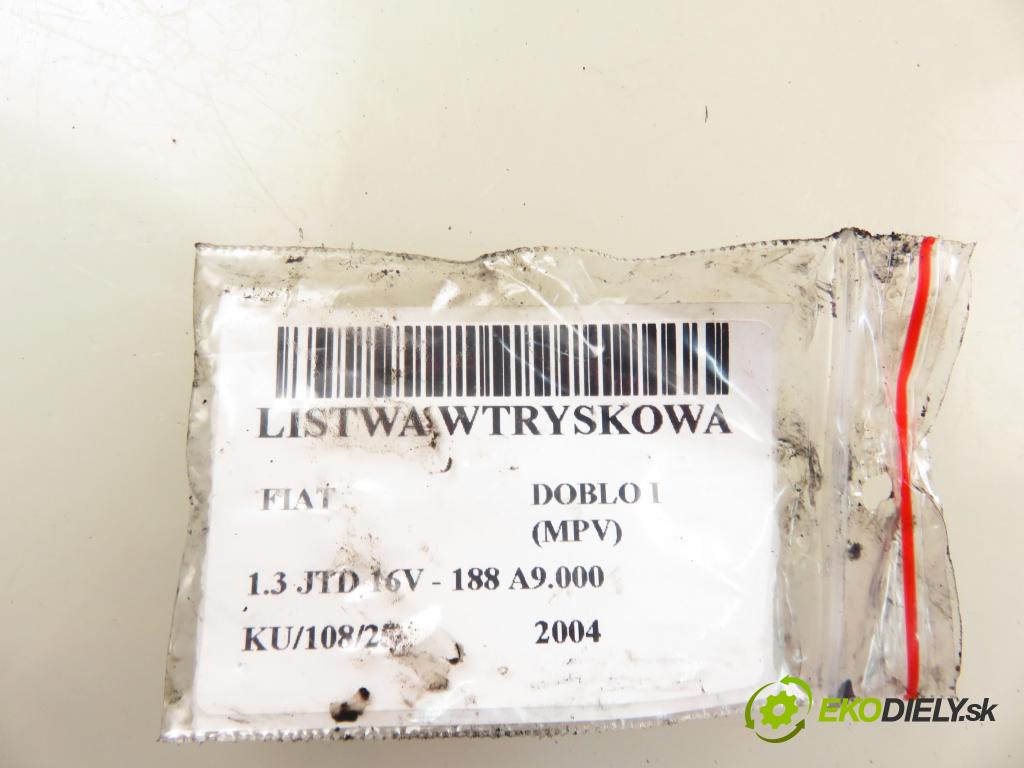 FIAT DOBLO nadwozie wielkoprzestrzenne (MPV) (119_, 223_) KOMBIVAN 2004 51,00 1.3 JTD 16V - 188 A9.000 1248,00 Lišta vstrekovacia 0281002584 ; 46817523 ; 0445214044 (Vstrekovacia lišta)