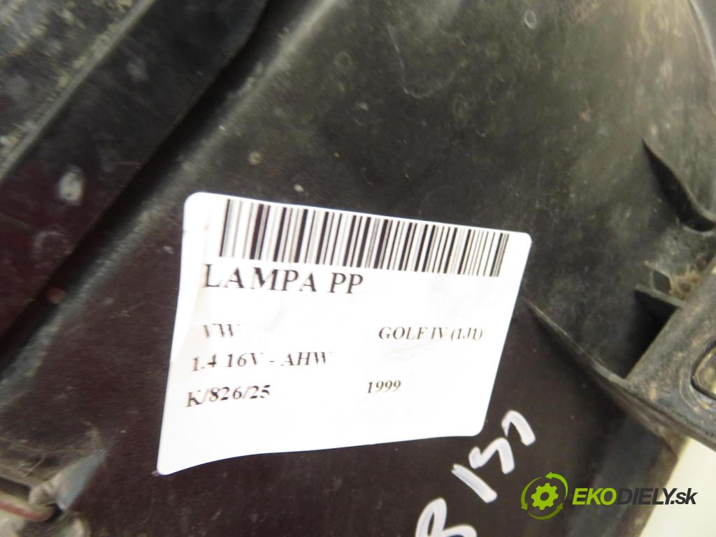 VW GOLF IV (1J1) HB 1999 55,00 1.4 16V - AHW 1390,00 Svetlo PP 1J1941016C