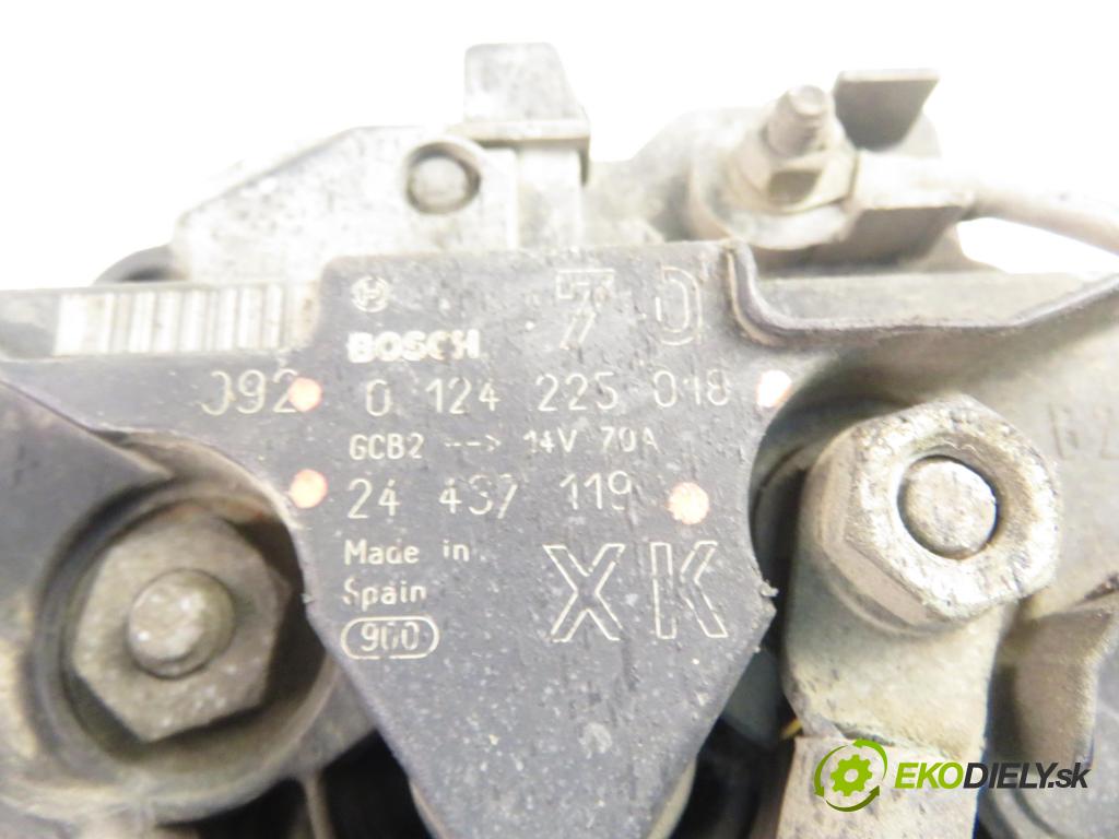 OPEL CORSA C (X01) HB 2001 43,00 1.0 12V 58 - Z 10 XE 973,00 Alternátor 24437119 ; 0124225018 (Alternátory)