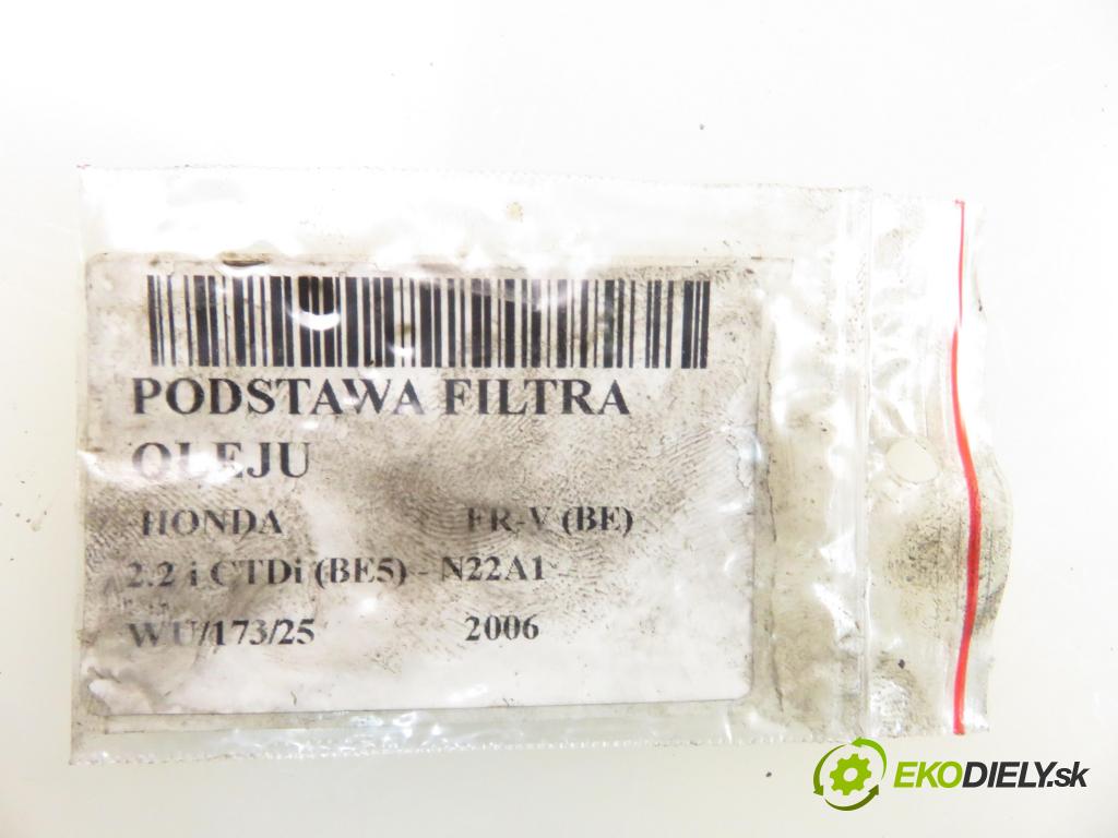 HONDA FR-V (BE) MINIVAN 2006 103,00 2.2 i CTDi 140 - N22A1 2204,00 Obal filtra oleja  (Obal olejového filtra)