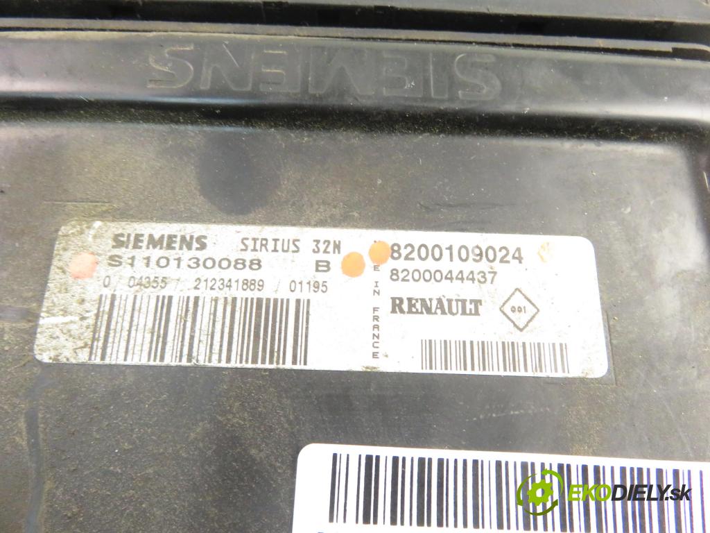 RENAULT KANGOO (KC0/1_) KOMBIVAN 2000 0,00 1.4 (KC0C, KC0H, KC0B, KC0M) - K7J 700 1390,00 Riadiaca jednotka Motor S110130088B ; 8200109024