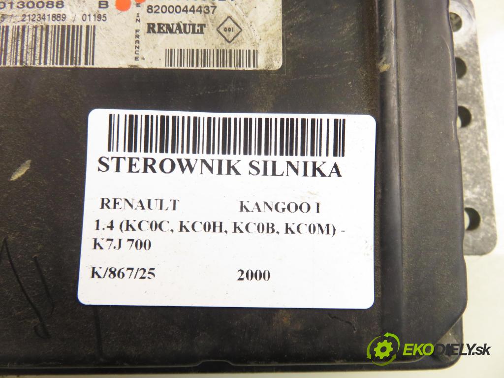 RENAULT KANGOO (KC0/1_) KOMBIVAN 2000 0,00 1.4 (KC0C, KC0H, KC0B, KC0M) - K7J 700 1390,00 Riadiaca jednotka Motor S110130088B ; 8200109024