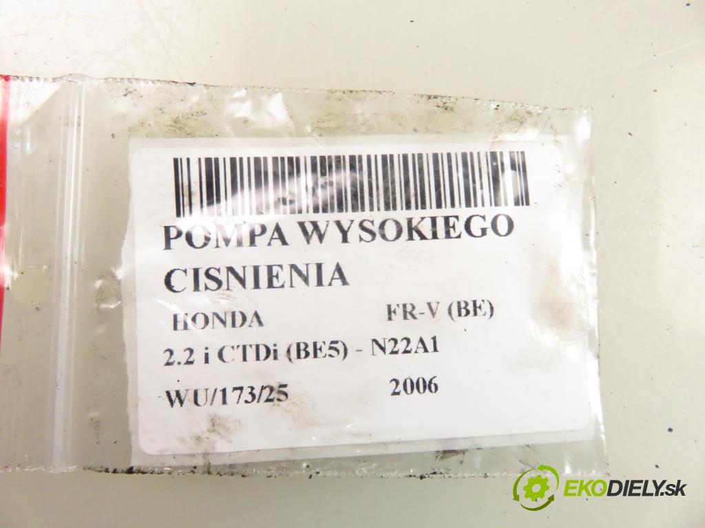 HONDA FR-V (BE) MINIVAN 2006 103,00 2.2 i CTDi 140 - N22A1 2204,00 pumpa vysokého TLAK: 16790RBDE02 ; 0445010141