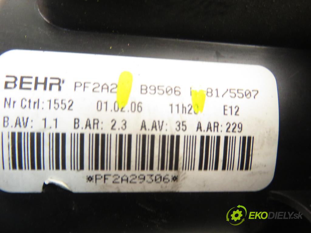 CITROEN C4 I (LC_) HB 2006 80,00 1.6 HDi - 9HY (DV6TED4) 1560,00 ventilátor větráku B9506 ; H1520