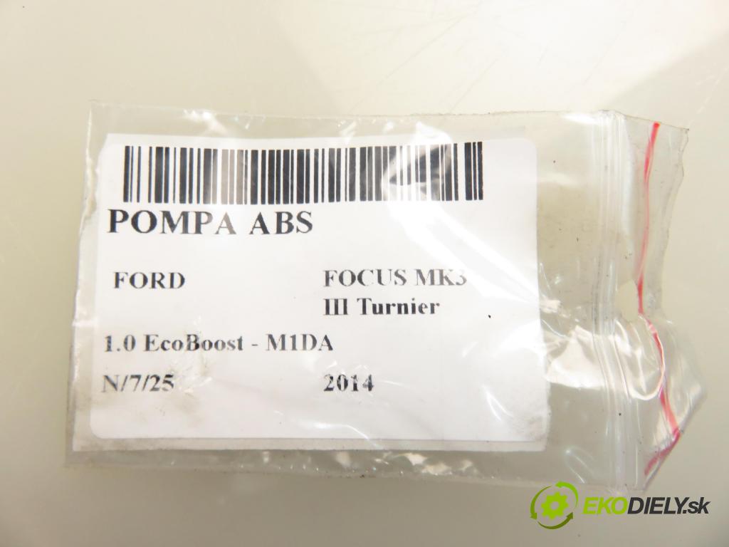 FORD FOCUS III Turnier KOMBI 2014 92,00 1.0 EcoBoost 125 - M1DA 998,00 pumpa ABS 10096101993 ; BV612C405AL ; 10021209614 (Pumpy brzdové)