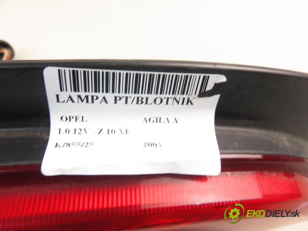 OPEL AGILA (A) (H00) HB 2003 43,00 1.0 12V - Z 10 XE 973,00 světlo pravé zadní 