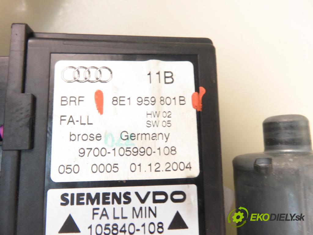 AUDI A4 Avant (8ED, B7) KOMBI 2004 103,00 2.0 TDI 16V - BLB 1968,00 mechanismus oken 8E1959801E ; 5WK47002EBF
