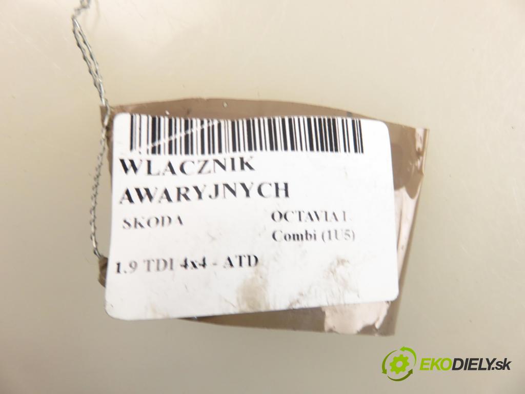 SKODA OCTAVIA I Combi (1U5) KOMBI 2004 74,00 1.9 TDI 4x4 - ATD 1896,00 přepínač nouzových 1U0953235B