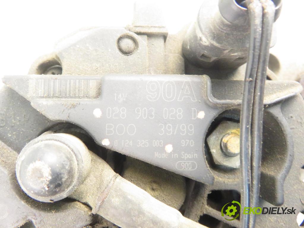 VW GOLF IV (1J1) HB 2000 55,00 1.4 16V - AHW 1390,00 Alternátor 028903028D ; 0124325003 (Alternátor)