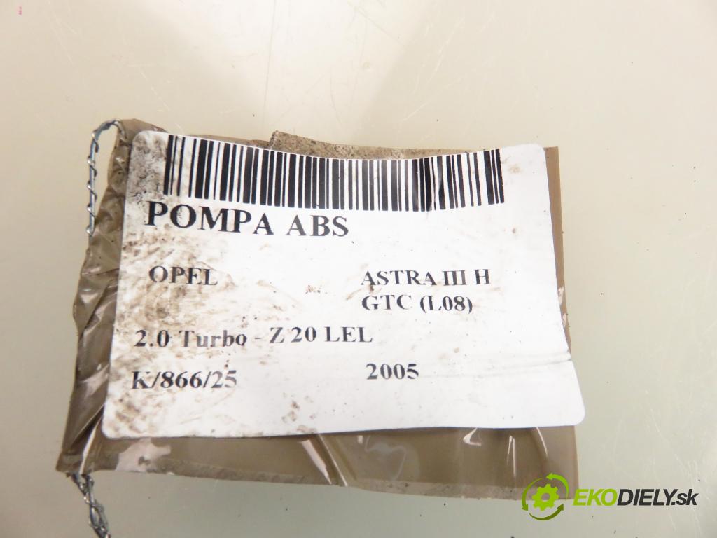OPEL ASTRA H GTC (L08) HB 2005 125,00 2.0 Turbo - Z 20 LEL 1998,00 pumpa ABS 13157578HB ; 1002060128 ; 00005450D0 (Pumpy brzdové)