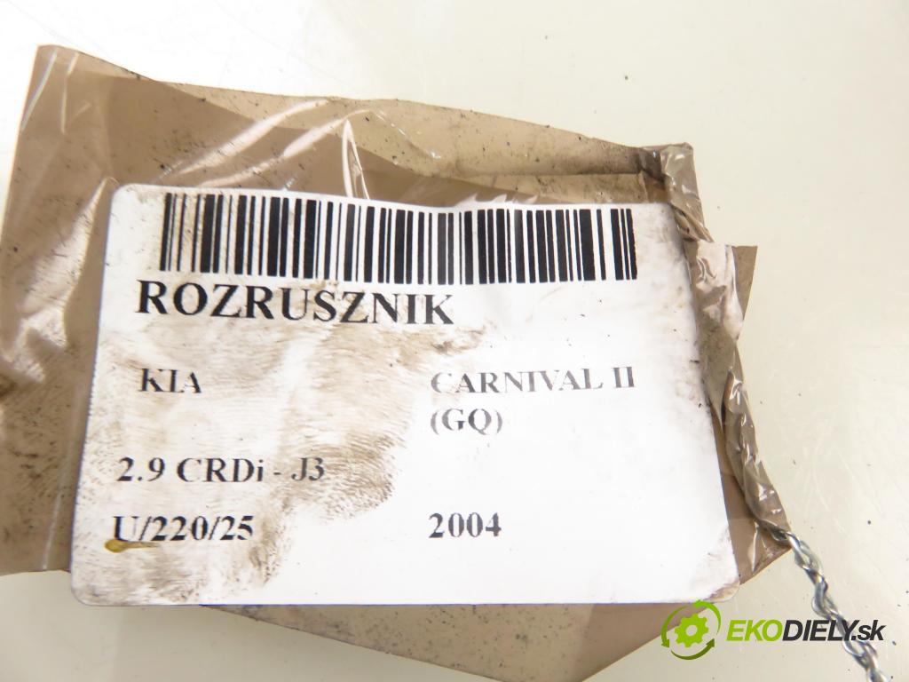KIA CARNIVAL II (GQ) MINIVAN 2004 106,00 2.9 CRDi - J3 2902,00 Štartér S6008 (Štartér)