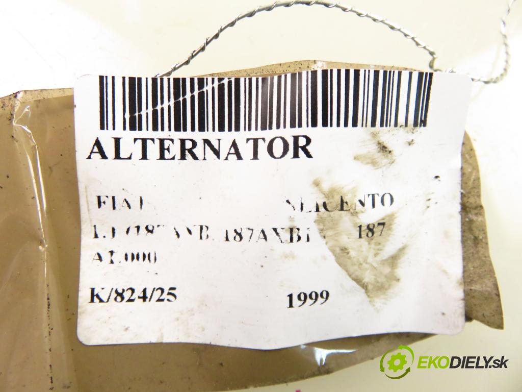 FIAT SEICENTO / 600 (187_) HB 1999 40,00 1.1 54 - 187 A1.000 1108,00 Alternátor 63321173 (Alternátor)
