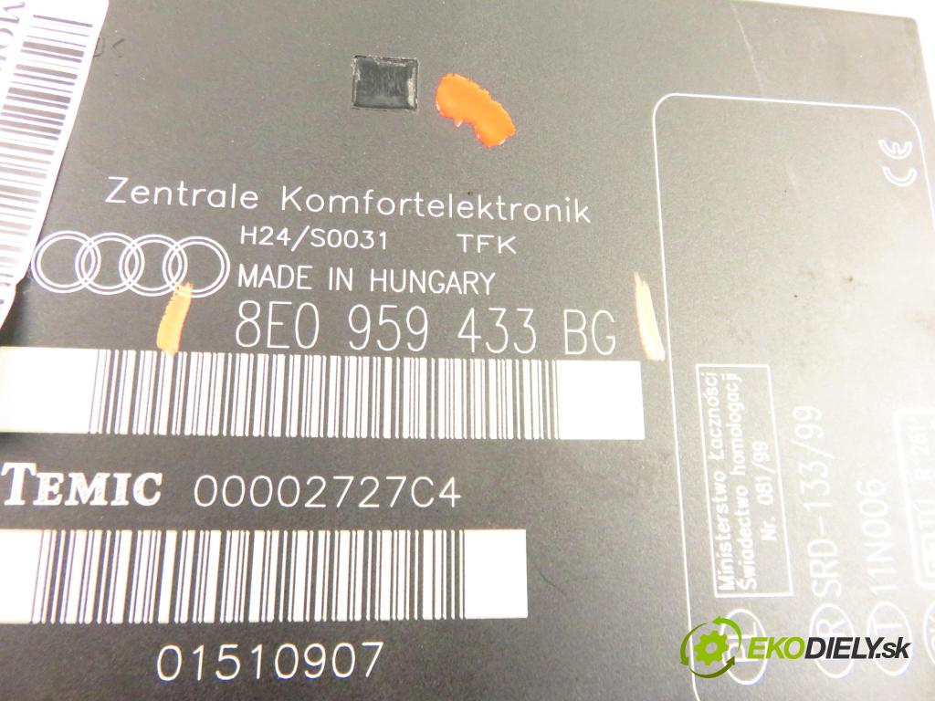 AUDI A4 Avant (8ED, B7) KOMBI 2004 103,00 2.0 TDI 16V - BLB 1968,00 MODUL komfortu 8E0959433BG
