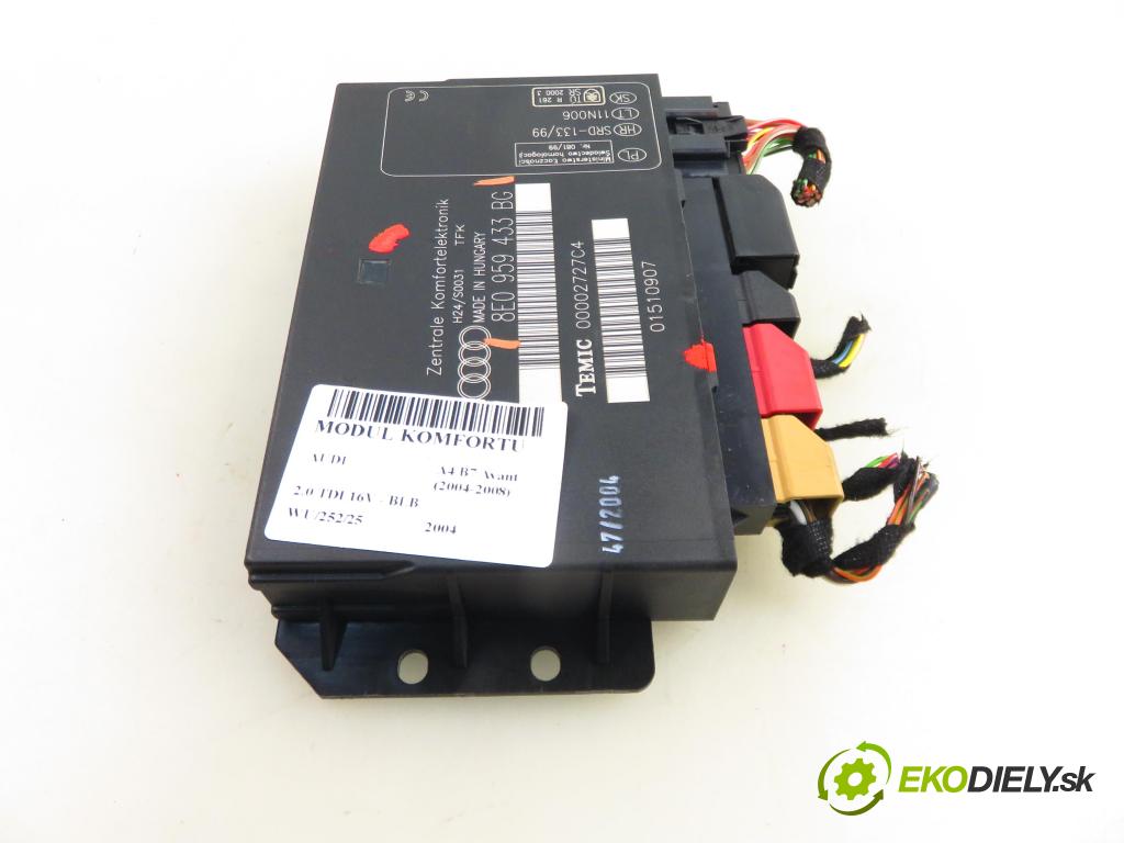 AUDI A4 Avant (8ED, B7) KOMBI 2004 103,00 2.0 TDI 16V - BLB 1968,00 MODUL komfortu 8E0959433BG
