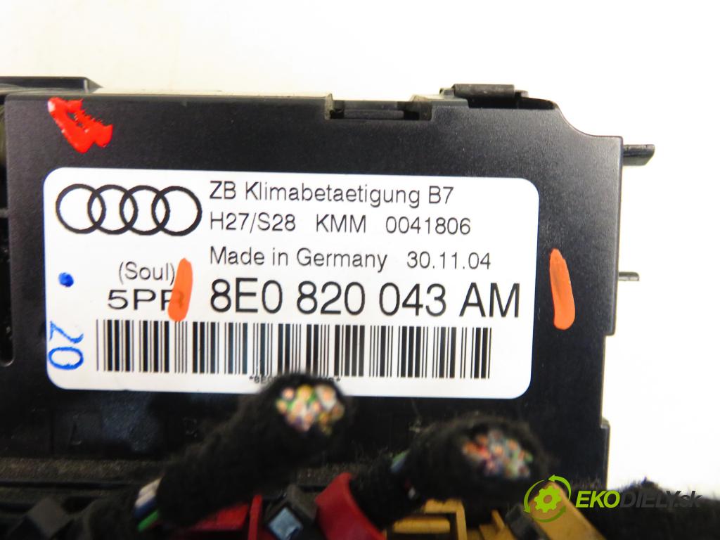 AUDI A4 Avant (8ED, B7) KOMBI 2004 103,00 2.0 TDI 16V - BLB 1968,00 Panel kúrenia KLIMATRONIK 8E0820043AM