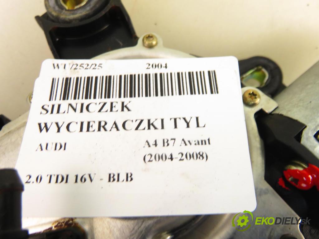 AUDI A4 Avant (8ED, B7) KOMBI 2004 103,00 2.0 TDI 16V - BLB 1968,00 motorek stěrače ZADNÍ: 8E9955711C