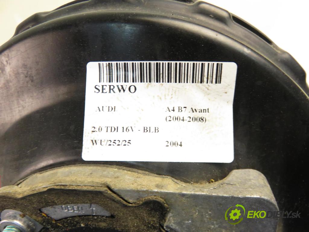 AUDI A4 Avant (8ED, B7) KOMBI 2004 103,00 2.0 TDI 16V - BLB 1968,00 posilovač 8E0612105AB ; 03785945014 (Servočerpadlá, pumpy řízení)