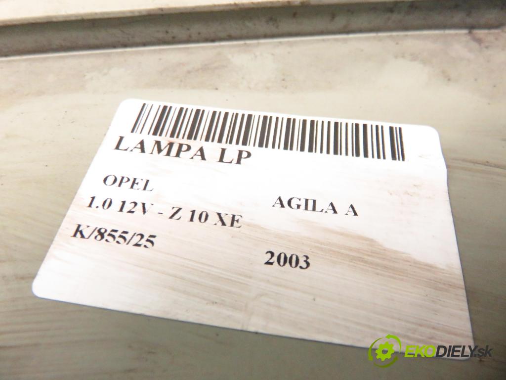OPEL AGILA (A) (H00) HB 2003 43,00 1.0 12V - Z 10 XE 973,00 Svetlo LP 09210935