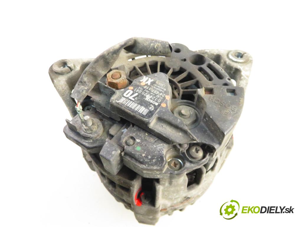 OPEL AGILA (A) (H00) HB 2003 43,00 1.0 12V - Z 10 XE 973,00 Alternátor 0124225041 ; 24437119 (Alternátor)