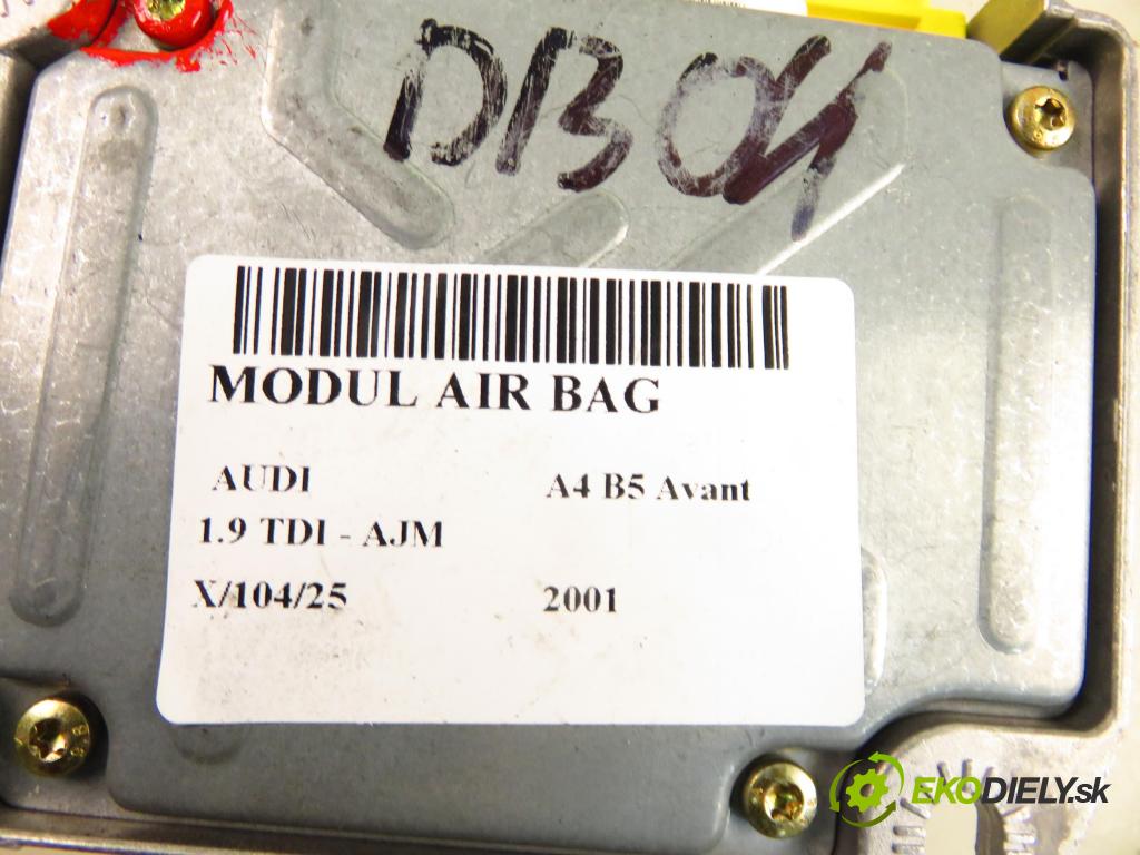 AUDI A4 Avant (8D5, B5) KOMBI 2001 85,00 1.9 TDI - AJM 1896,00 MODUL air BAG 8D0959655J ; 085001276