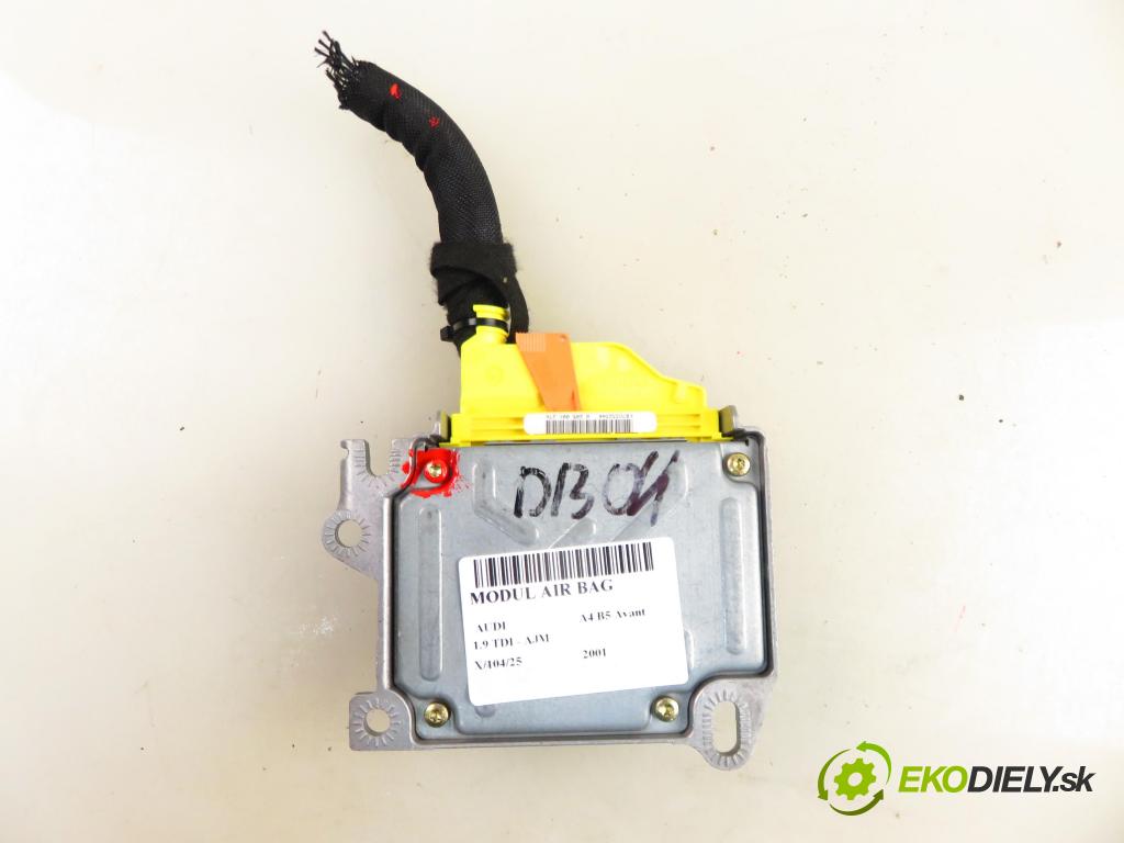 AUDI A4 Avant (8D5, B5) KOMBI 2001 85,00 1.9 TDI - AJM 1896,00 MODUL air BAG 8D0959655J ; 085001276