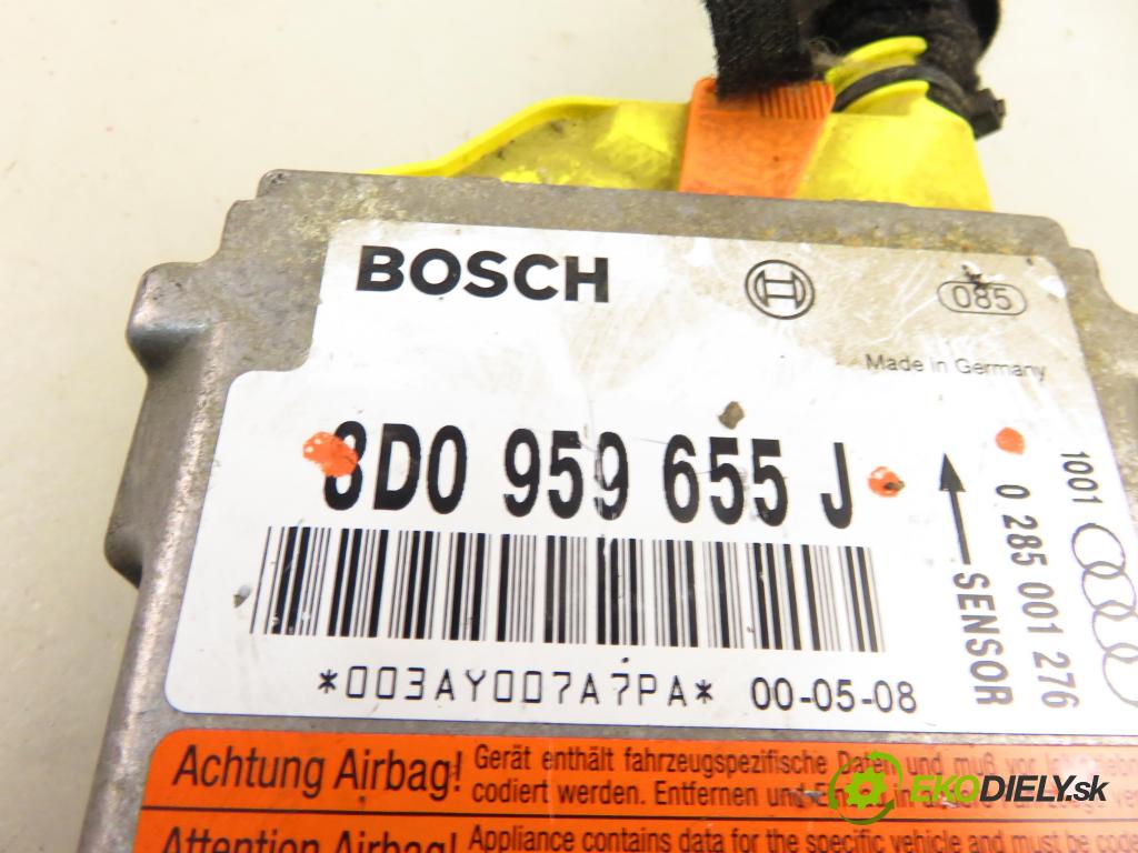 AUDI A4 Avant (8D5, B5) KOMBI 2001 85,00 1.9 TDI - AJM 1896,00 MODUL air BAG 8D0959655J ; 085001276