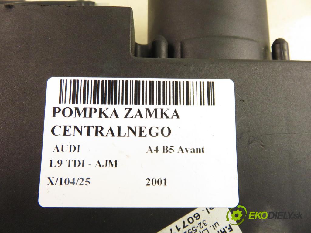 AUDI A4 Avant (8D5, B5) KOMBI 2001 85,00 1.9 TDI - AJM 1896,00 pumpa zámku centrálneho 8D0862257B