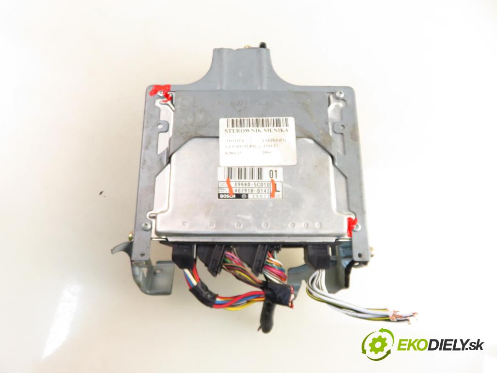 TOYOTA YARIS (_P1_) HB 2004 55,00 1.4 D-4D (NLP10_) - 1ND-TV 1364,00 Riadiaca jednotka Motor 896605C010 ; 407100143