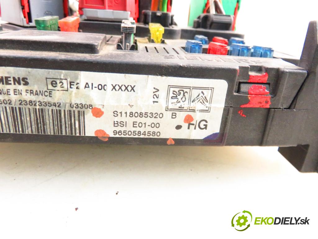 PEUGEOT PARTNER Combispace (5F) KOMBIVAN 2003 51,00 1.9 D - WJY (DW8B) 1868,00 MODUL BSI S118085320 ; 9650584580