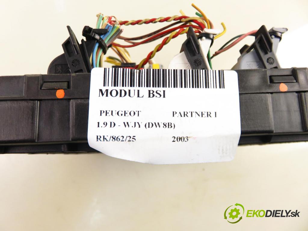 PEUGEOT PARTNER Combispace (5F) KOMBIVAN 2003 51,00 1.9 D - WJY (DW8B) 1868,00 MODUL BSI S118085320 ; 9650584580