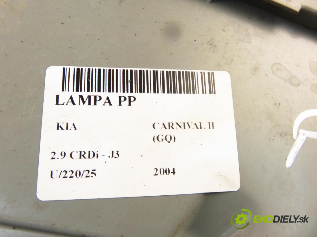 KIA CARNIVAL II (GQ) MINIVAN 2004 106,00 2.9 CRDi - J3 2902,00 světlo PP 