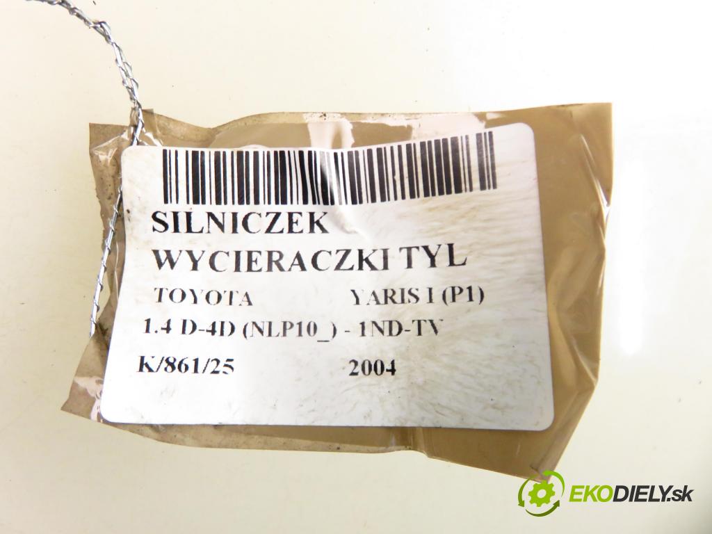 TOYOTA YARIS (_P1_) HB 2004 55,00 1.4 D-4D (NLP10_) - 1ND-TV 1364,00 motorek stěrače ZADNÍ: 8513052010 ; 1592004054