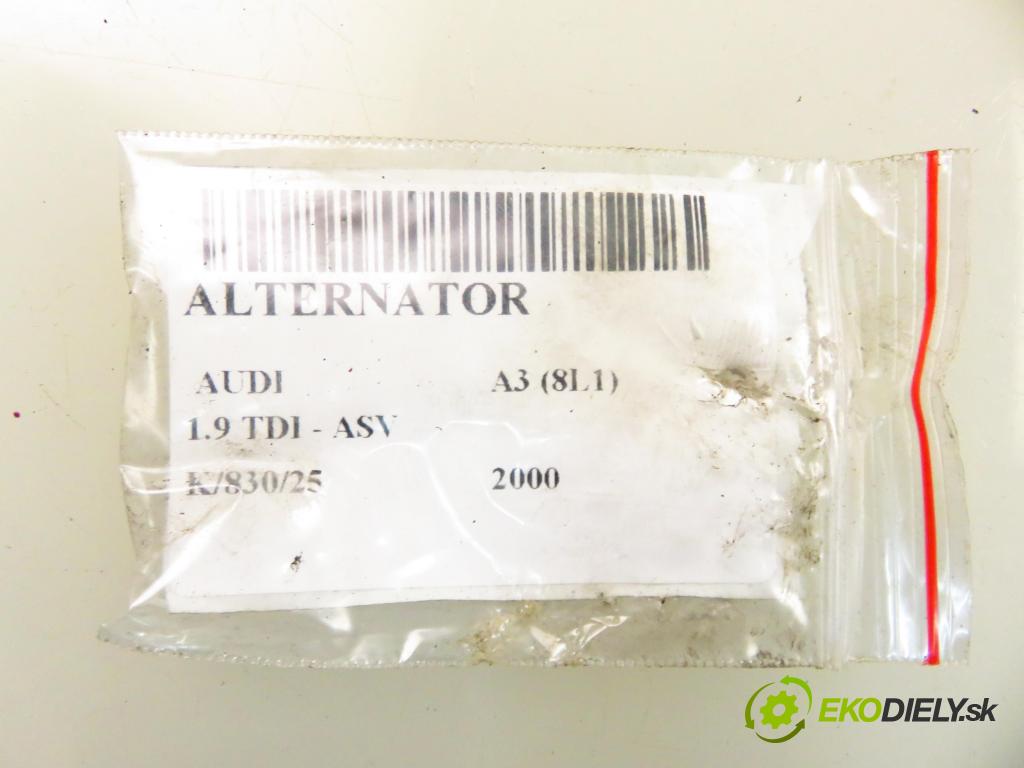 AUDI A3 (8L1) HB 2000 81,00 1.9 TDI - ASV 1896,00 Alternátor 06F903023F ; 0124525091 (Alternátor)