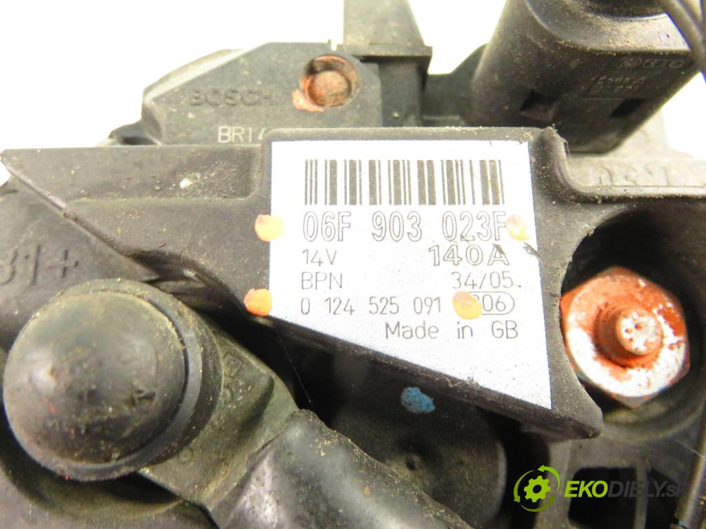 AUDI A3 (8L1) HB 2000 81,00 1.9 TDI - ASV 1896,00 Alternátor 06F903023F ; 0124525091 (Alternátor)