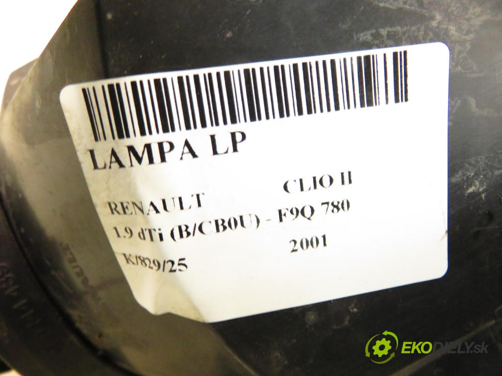 RENAULT CLIO II (BB_, CB_) HB 2001 59,00 1.9 dTi (B/CB0U) - F9Q 780 1870,00 světlo LP 