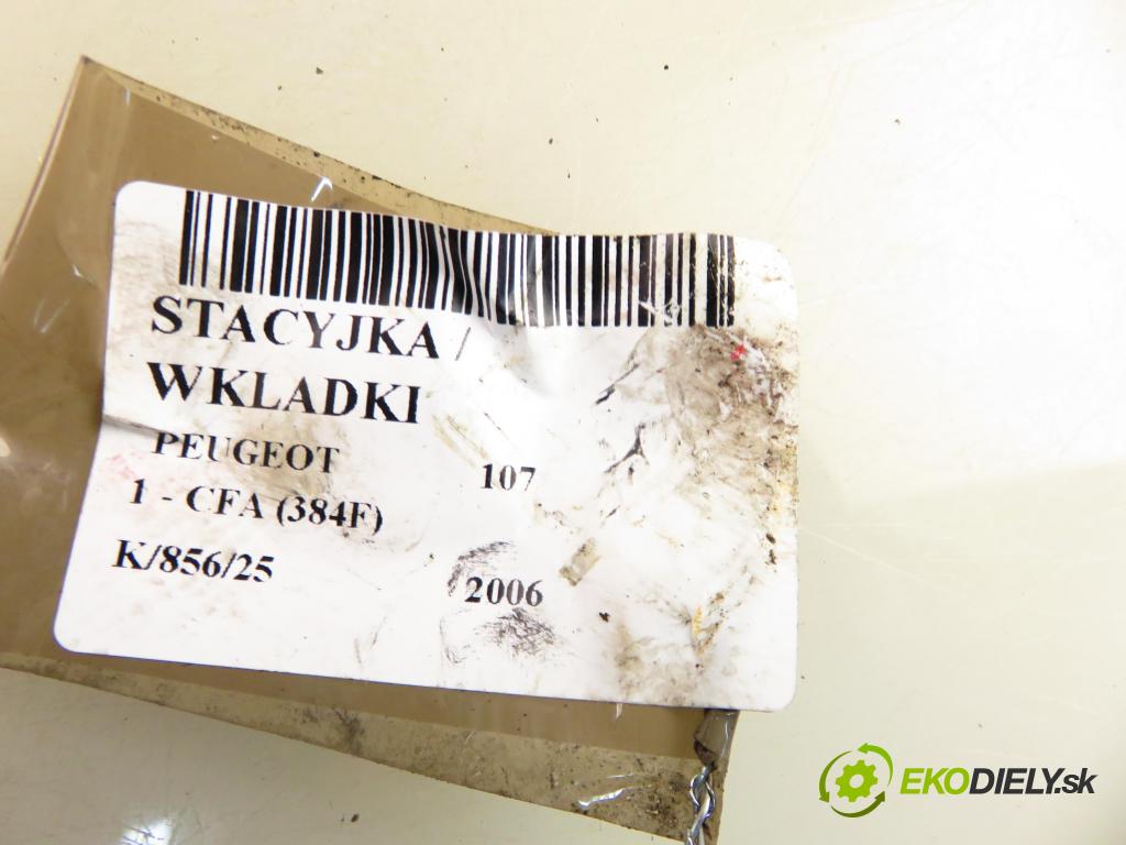 PEUGEOT 107 (PM_, PN_) HB 2006 50,00 1.0 68 - CFA (1KR) 998,00 spínačka N0501412 ; N0502200 (Spínací skříňky a klíče)