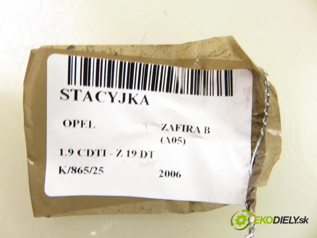 OPEL ZAFIRA B (A05) MINIVAN 2006 88,00 1.9 CDTI 8V 120 - Z 19 DT 1910,00 spínačka N0501882 (Spínací skříňky a klíče)