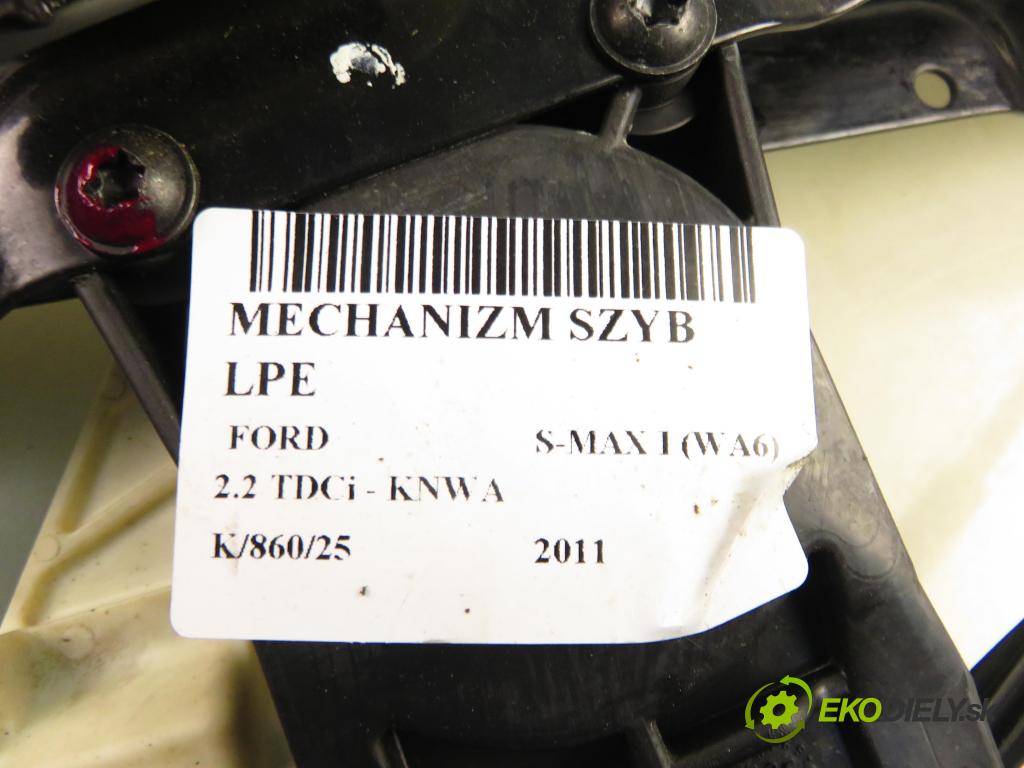 FORD S-MAX (WA6) MINIVAN 2011 147,00 2.2 TDCi - KNWA 2179,00 mechanismus oken 
