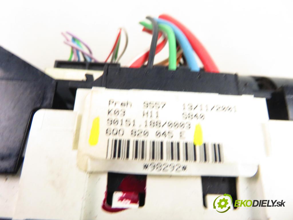 VW POLO (9N_) HB 2003 47,00 1.2 12V 64 - AZQ 1198,00 Panel kúrenia KLIMATIZACE: 6Q0820045E