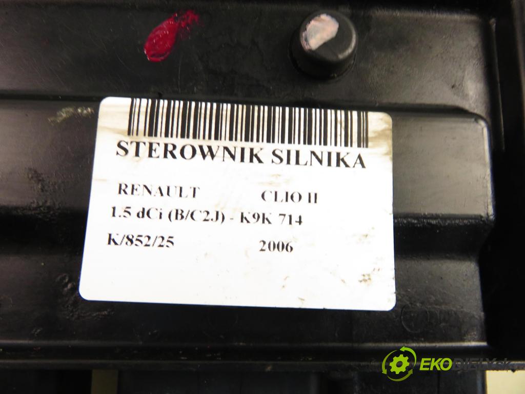 RENAULT CLIO II (BB_, CB_) HB 2006 50,00 1.5 dCi 68 - K9K 714 1461,00 Riadiaca jednotka Motor 8200513076 ; 8200562518