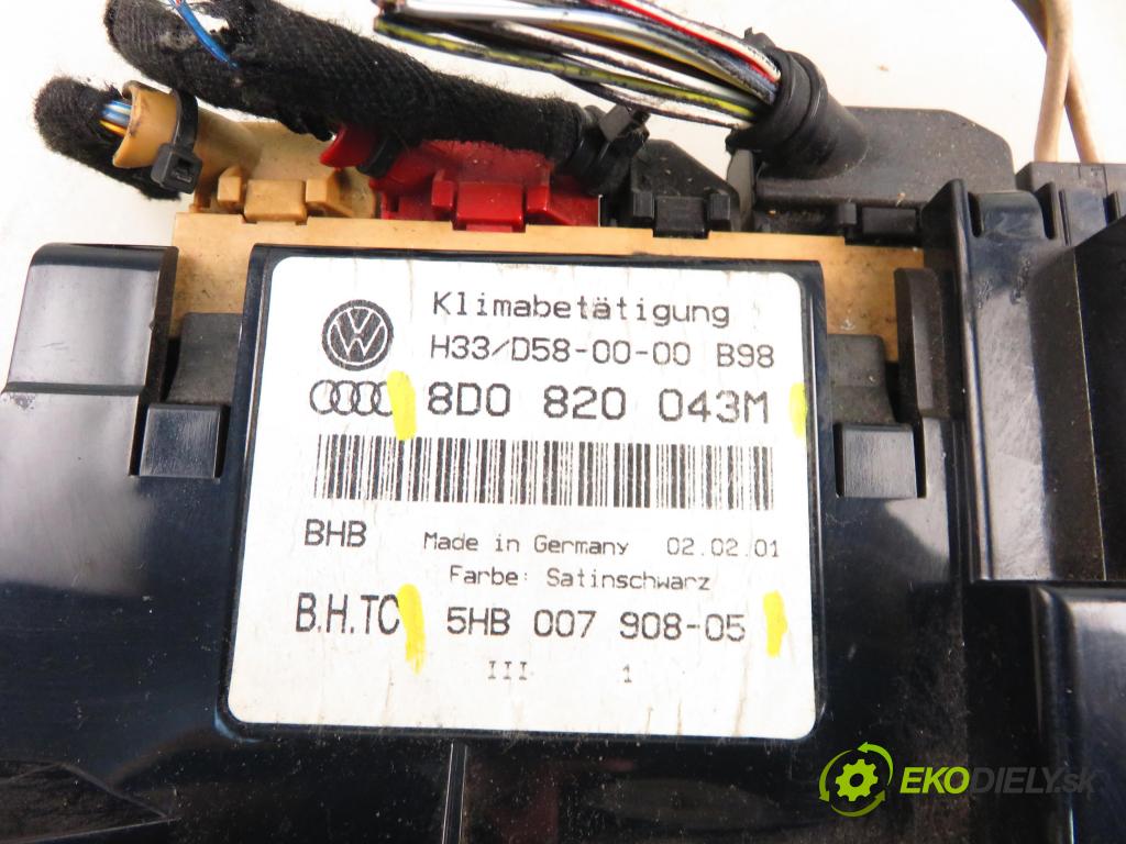 AUDI A4 Avant (8D5, B5) KOMBI 2001 85,00 1.9 TDI - AJM 1896,00 Panel kúrenia KLIMATRONIK 8D0820043M ; 5HB00790805