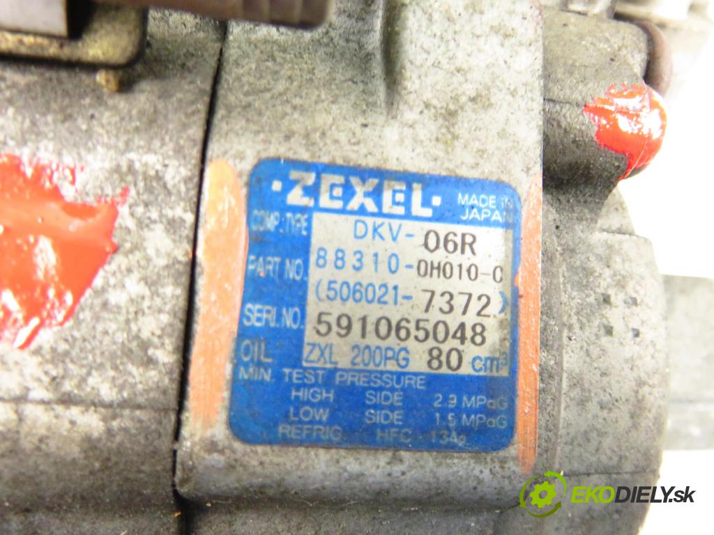 PEUGEOT 107 (PM_, PN_) HB 2006 50,00 1.0 68 - CFA (1KR) 998,00 KOMPRESOR: klimatizácie 883100H010 ; 5060217372 (Kompresor klimatizácie)