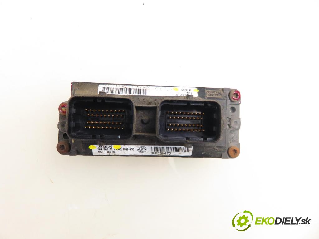 FIAT PUNTO (188_) HB 2003 44,00 1.2 60 - 188 A4.000 1242,00 Riadiaca jednotka Motor IAW5AFP3 ; 55187377
