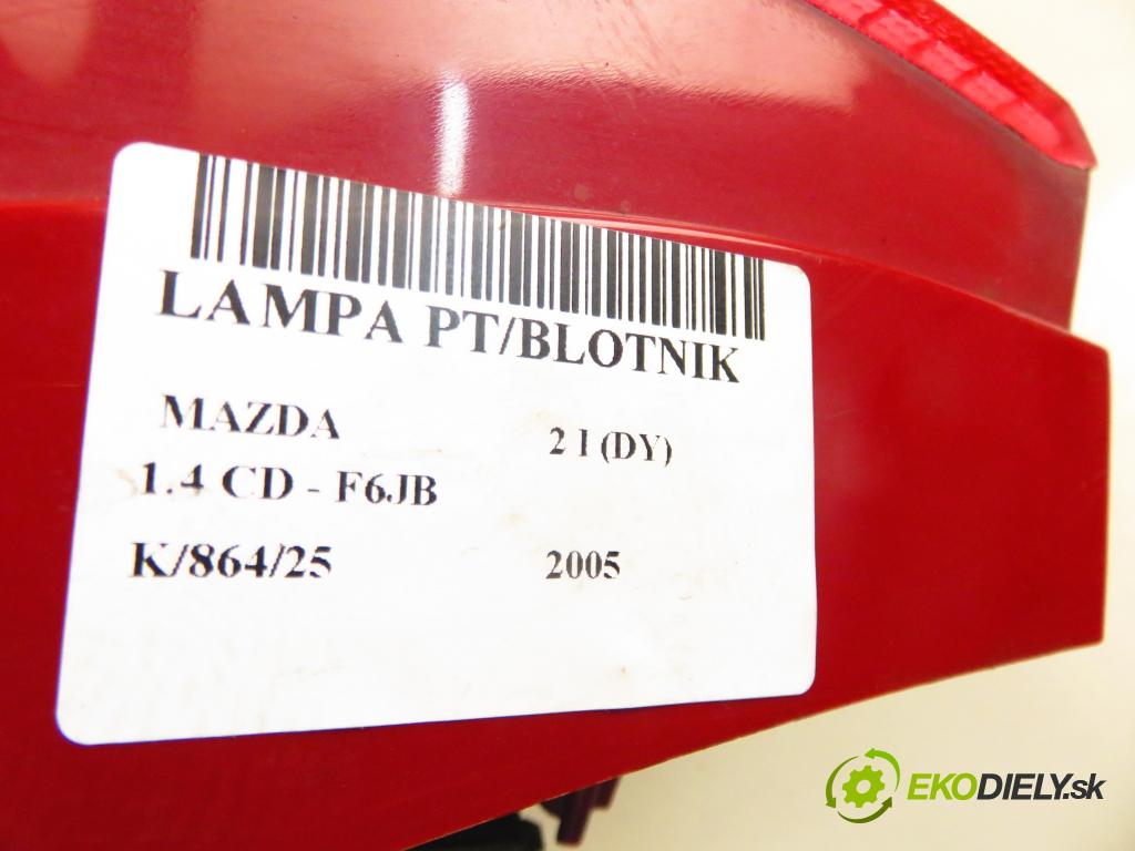 MAZDA 2 (DY) HB 2005 50,00 1.4 CD - F6JA 1399,00 Svetlo pravé zadné 3M7113404AN ; 964846