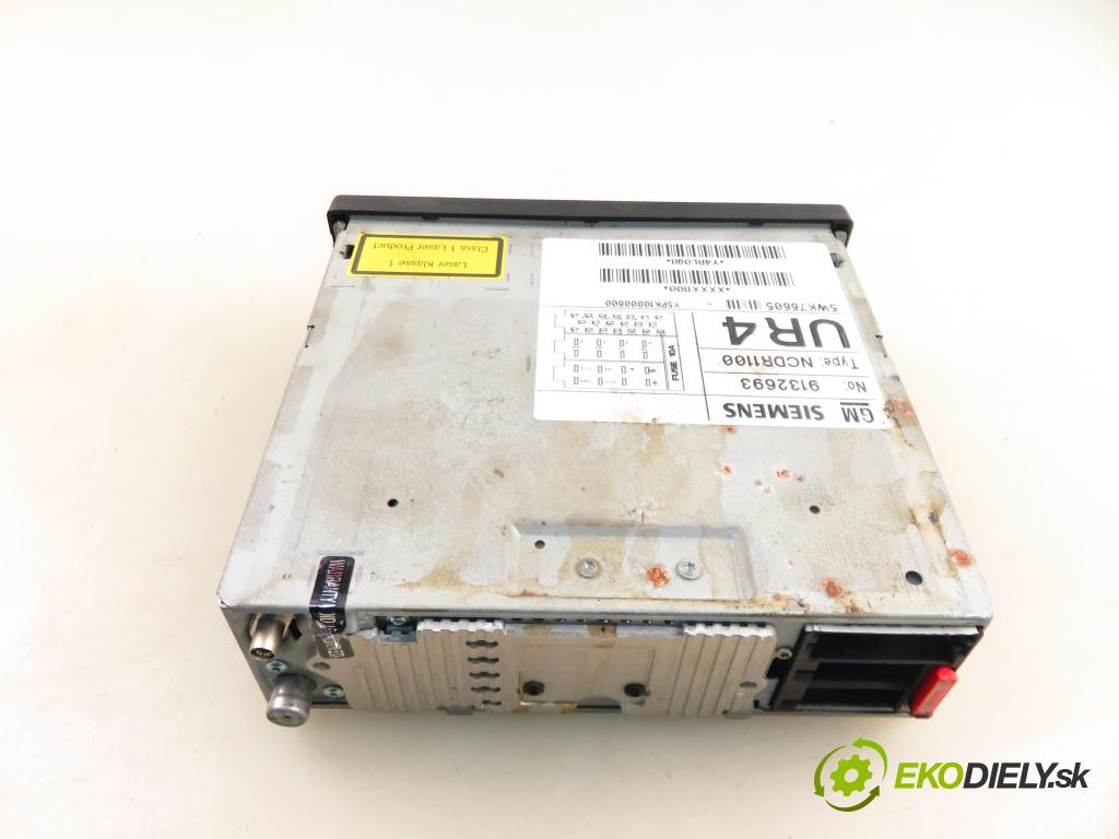 OPEL ZAFIRA A Nadwozie Wielkopojemne (MPV) (T98) MINIVAN 2000 74,00 1.6 16V - Z 16 XE 1598,00 RADIO 9132693